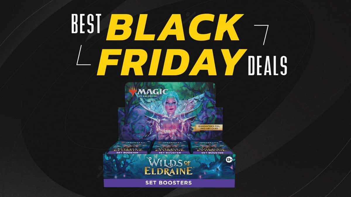 MTG Eldraine booster deal on black friday background