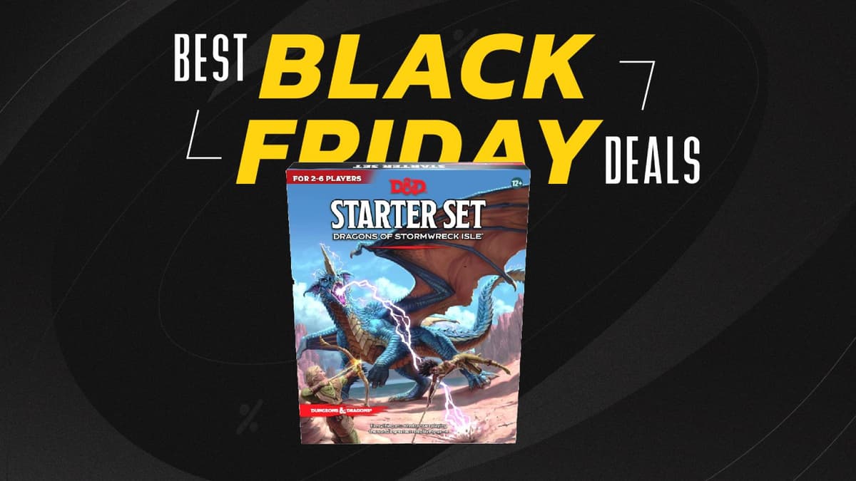 black friday background and d&d dragon set