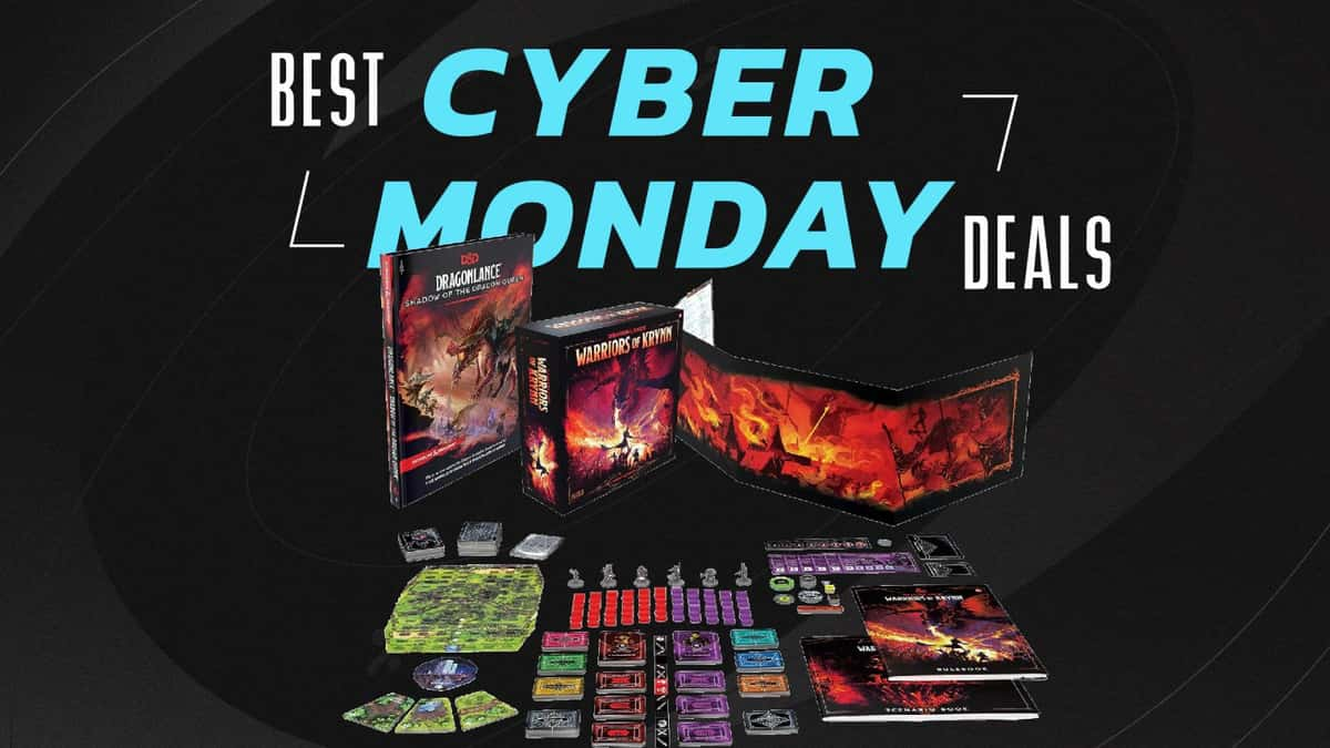 D&D Draognlance deluxe edition on cyber monday background