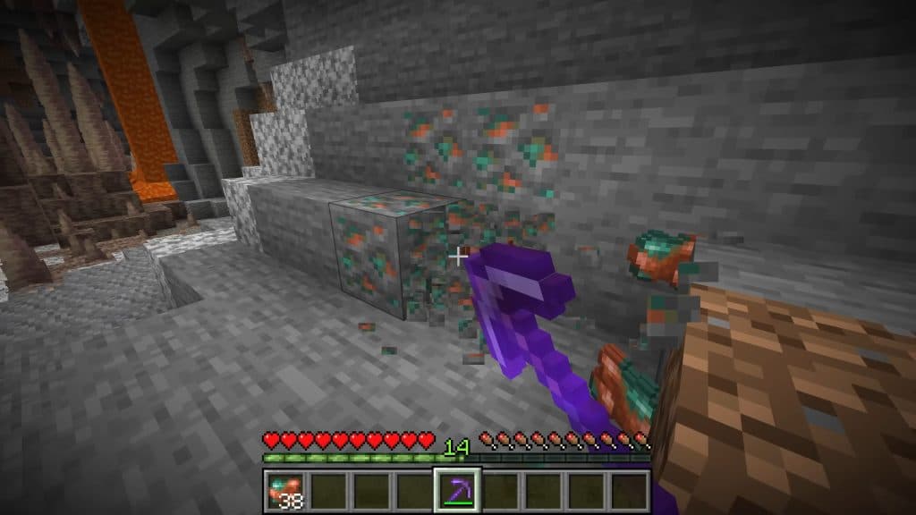 Finding copper in Minecraft