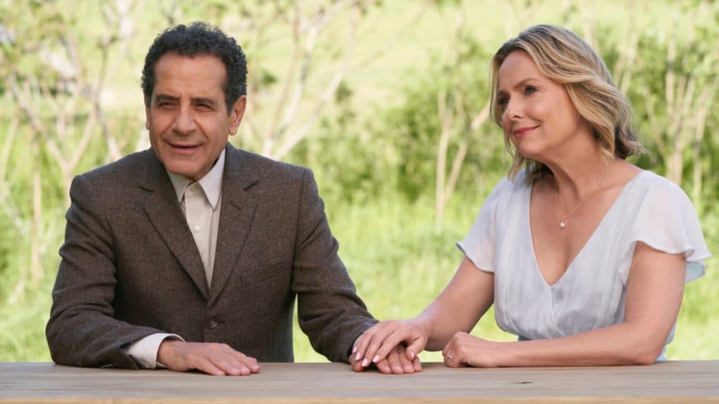 Tony Shalhoub and Melora Hardin in Mr. Monk's Last Case