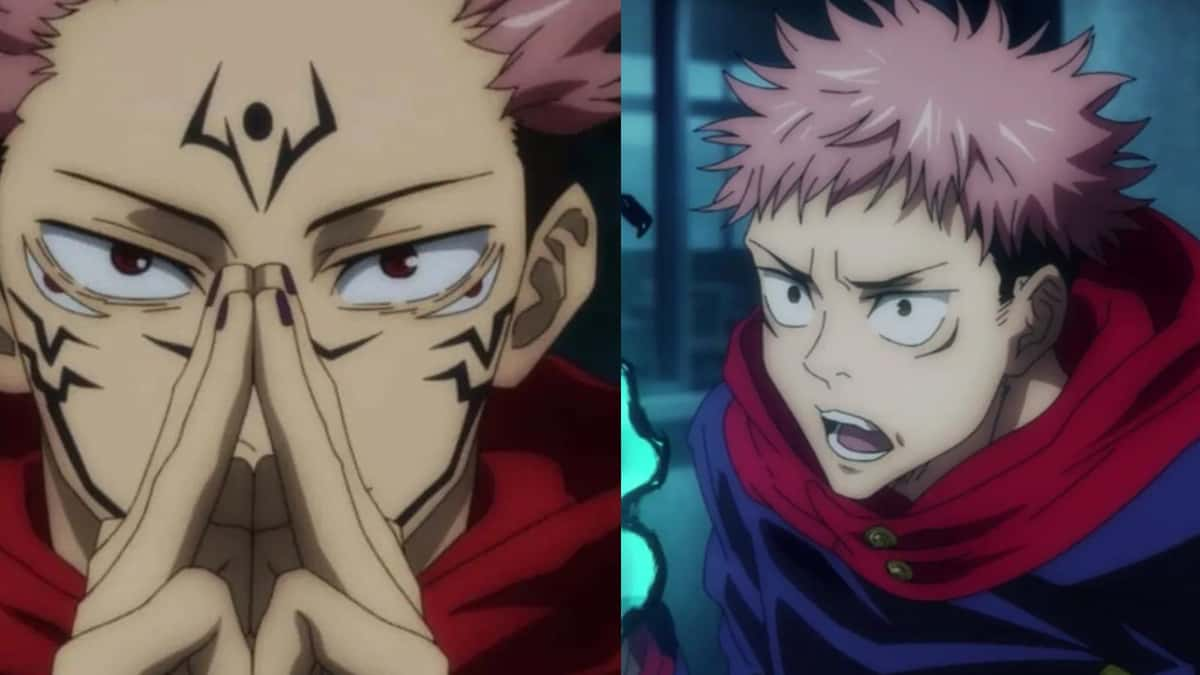 Sukuna and Yuji from Jujutsu Kaisen