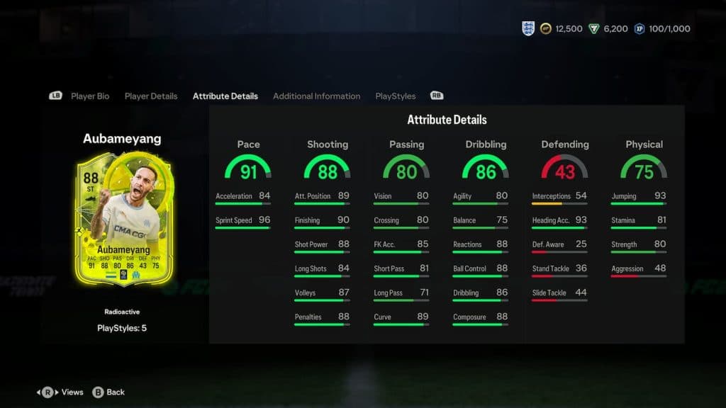 Radioactive Pierre-Emerick Aubameyang SBC EA FC 24