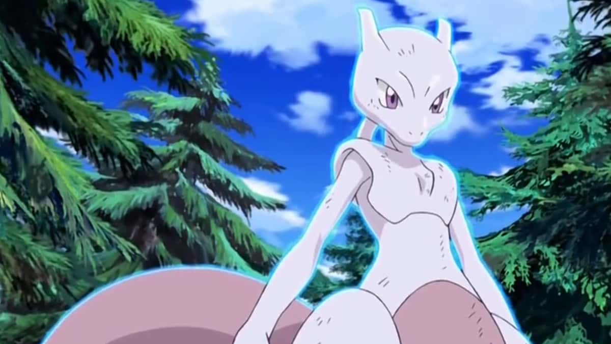 Mewtwo from the Pokemon Awakening prologue anime.