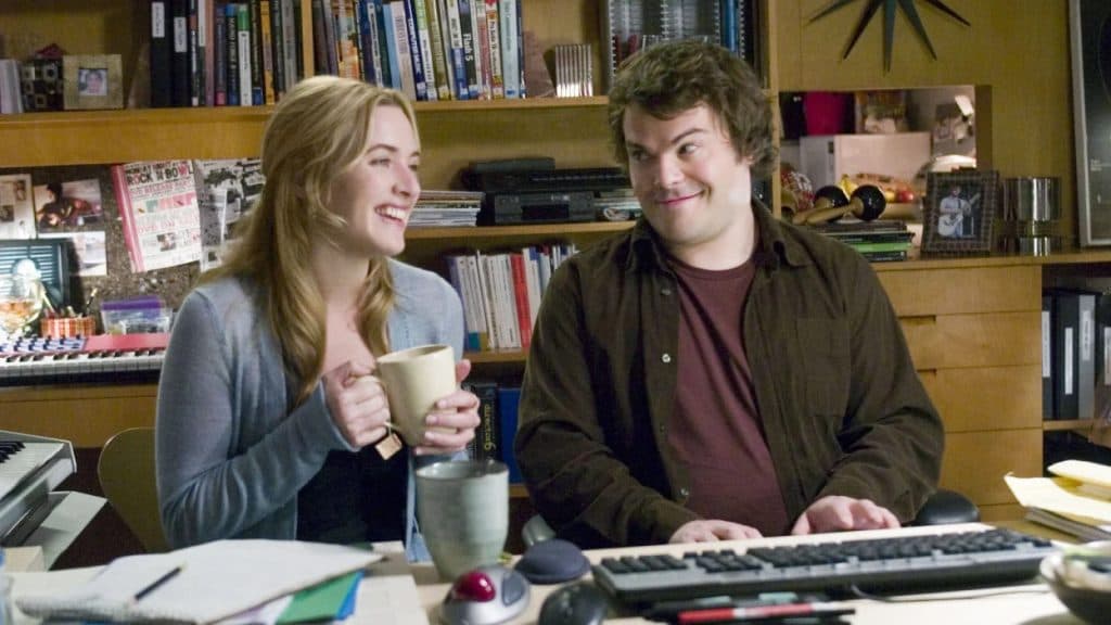 Jack Black and Kate Winslet in The Holiday