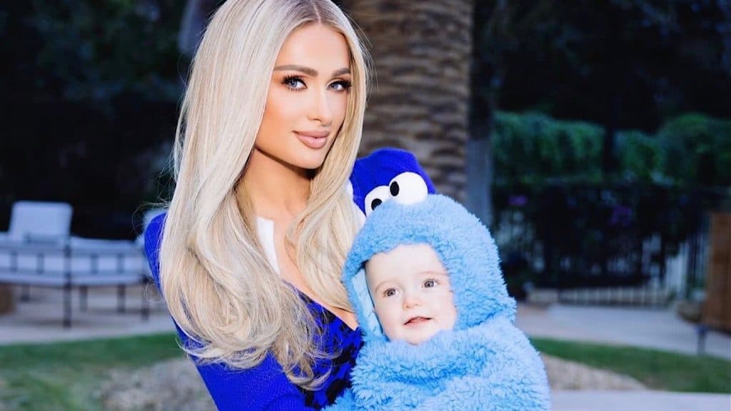 Paris Hilton and her son Pheonix.