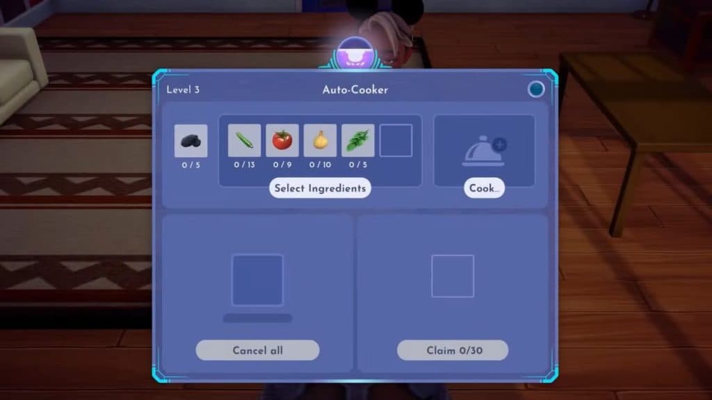 Auto cooker in Disney Dreamlight Valley