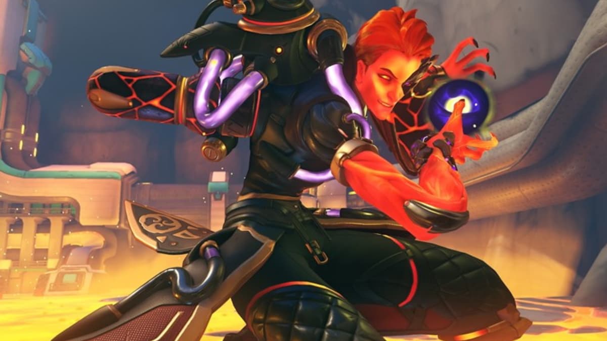 moira using her ultimate on samoa OW2 map