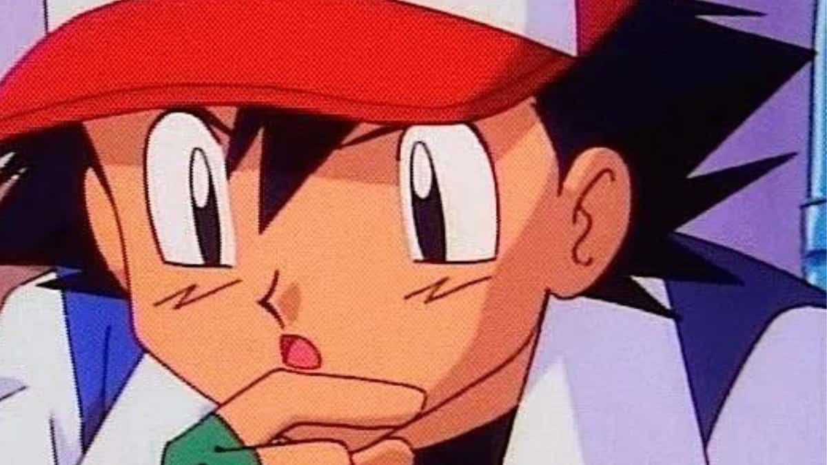 Ash Ketchum thinking about something