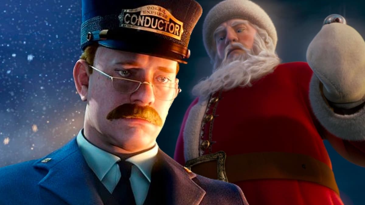 Tom Hanks in The Polar Express as the Conductor and Santa