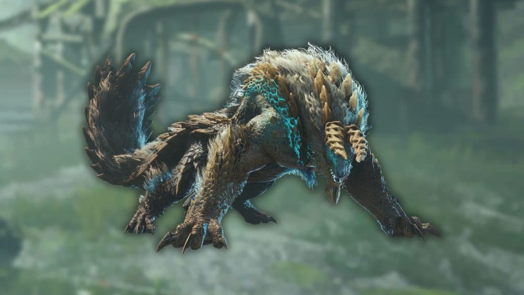 Zinogre in an ancient forest 