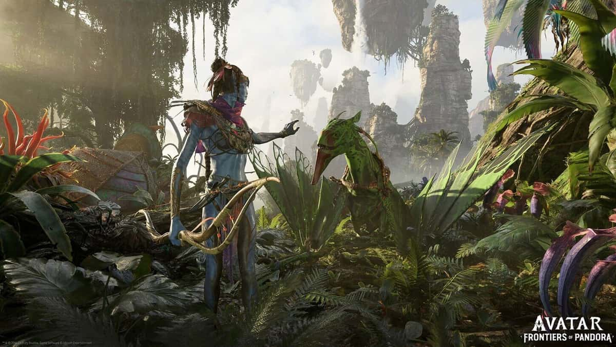 An image of keyart from Avatar: Frontiers of Pandora.