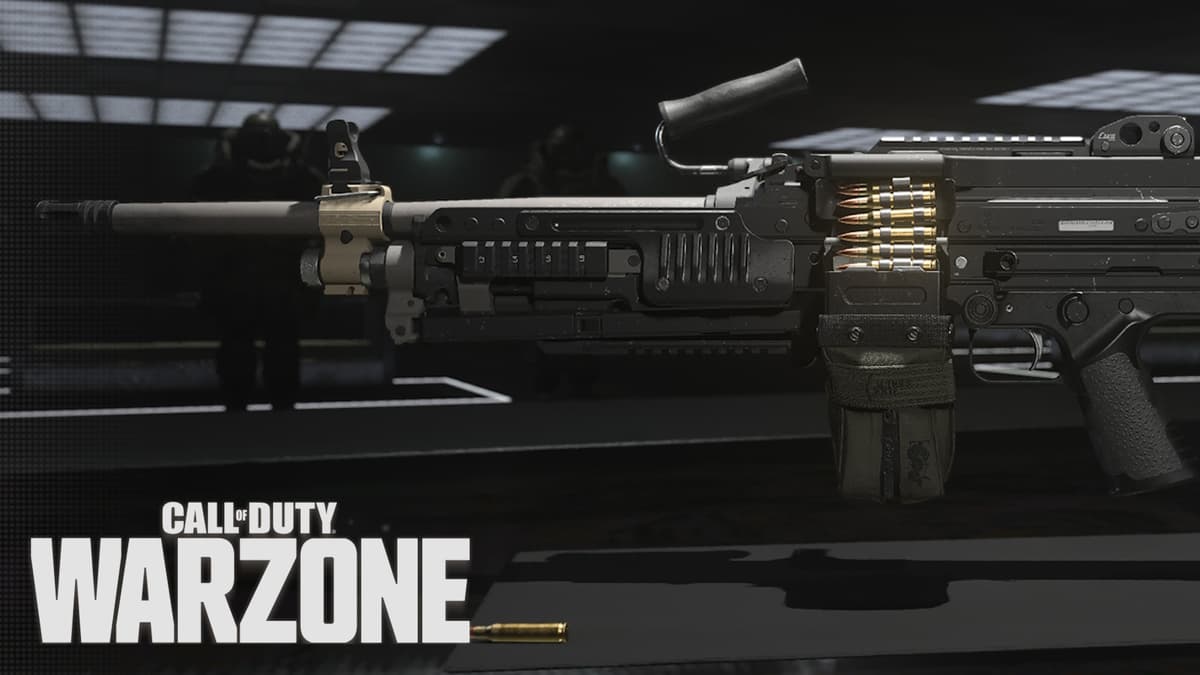 Bruen Mk9 LMG with Warzone logo.