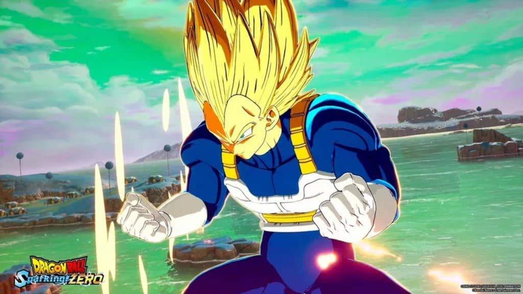 An image of Vegeta in Dragon Ball Sparking Zero.