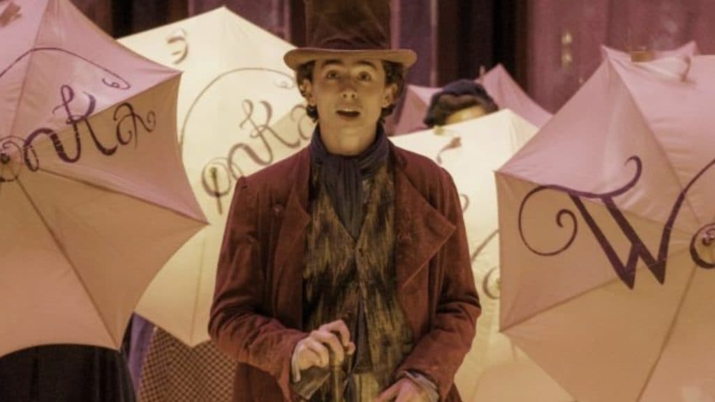 Timothée Chalamet in Wonka