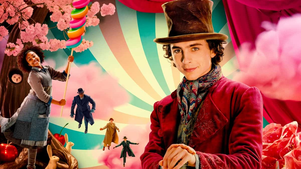 Timothée Chalamet as Willy Wonka