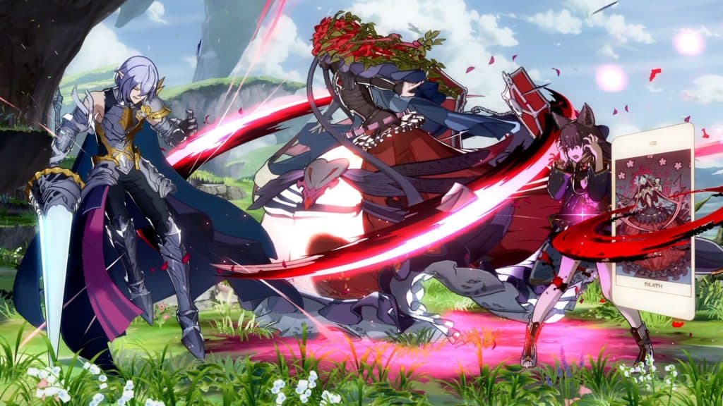 Granblue Fantasy Versus: Rising Versus characters fighting