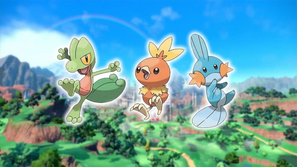 Pokemon starters gen 3