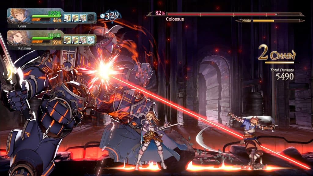 An image of Granblue Fantasy Versus: Rising gameplay.