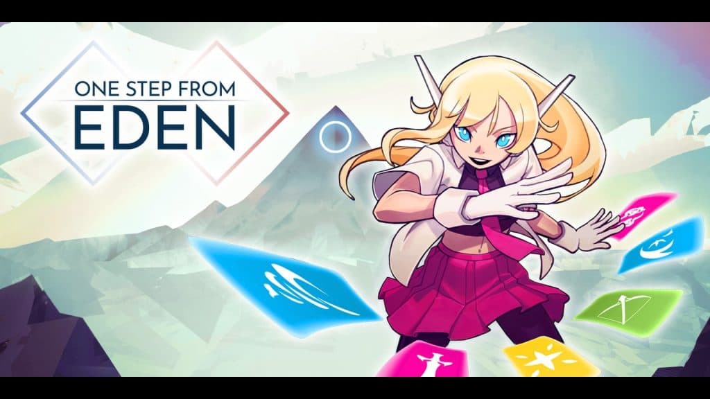 An image of keyart from One Step From Eden. 