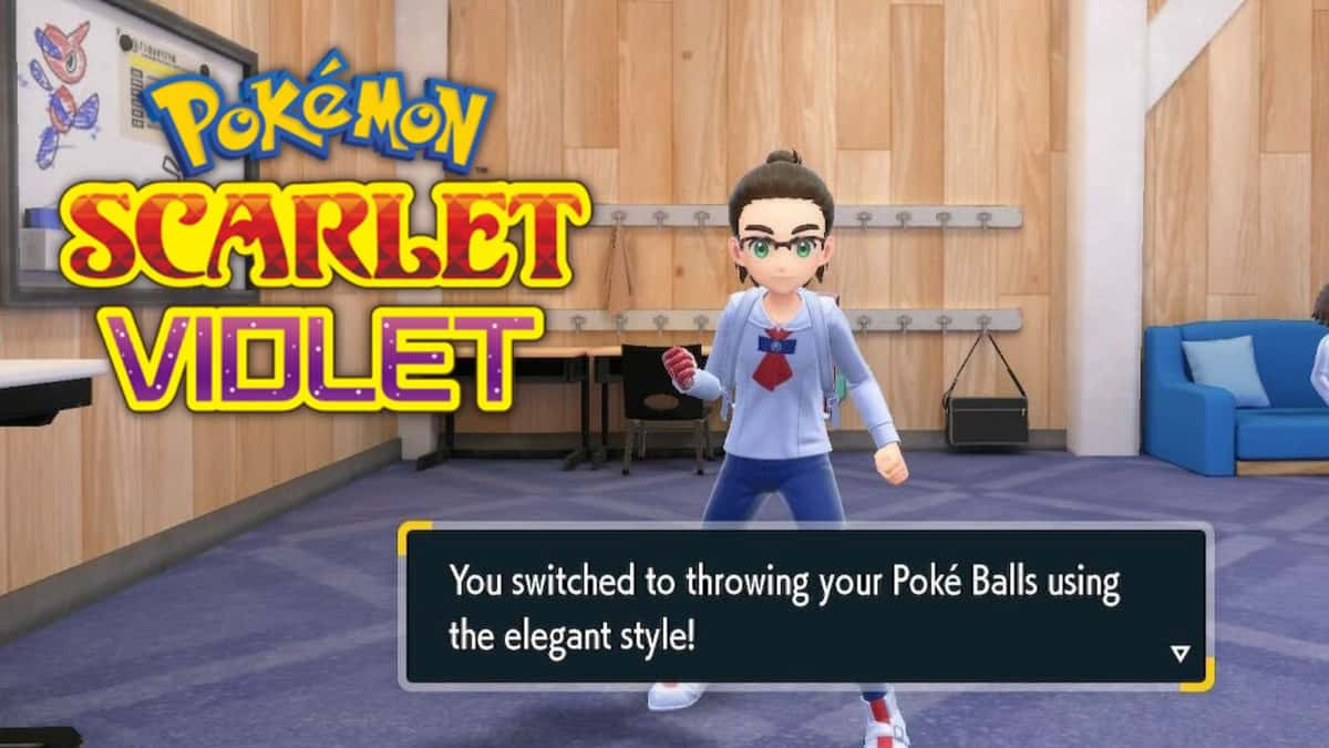 pokemon scarlet violet throwing style