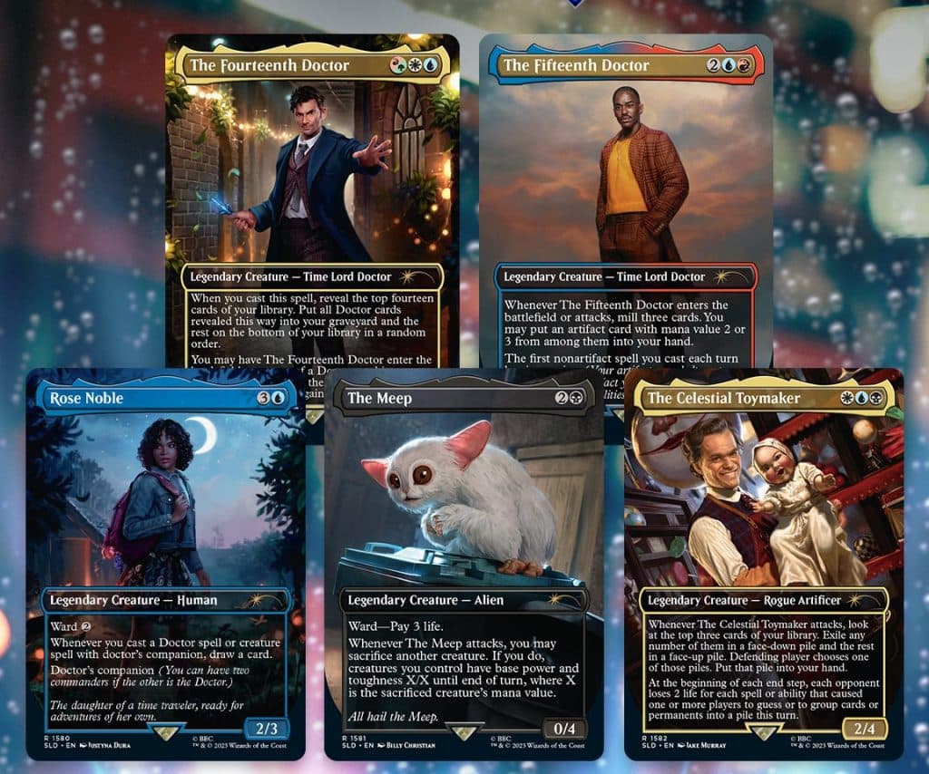 MTG Doctor Who secret lair all cards