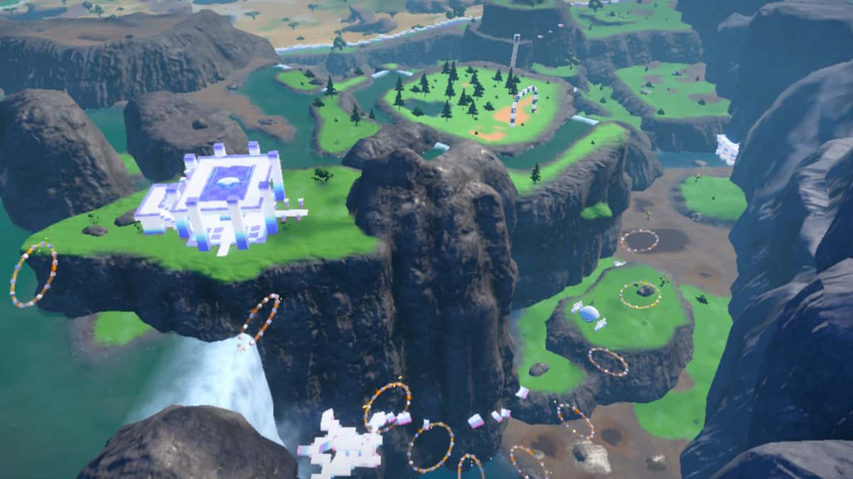 Screenshot of the Flying Time Elite Trial in Pokemon Scarlet and Violet's Indigo Disk DLC