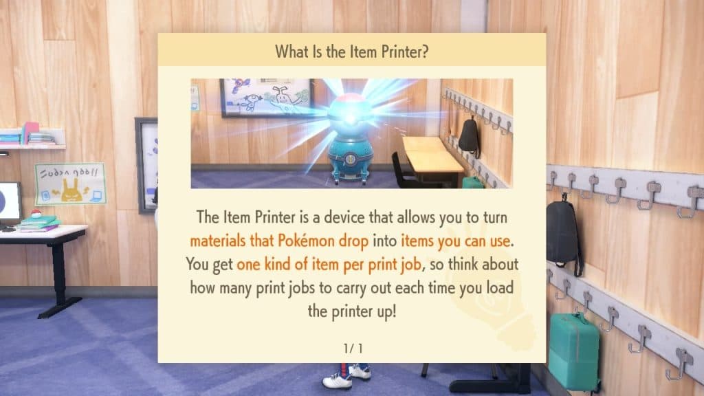 pokemon scarlet violet item printer