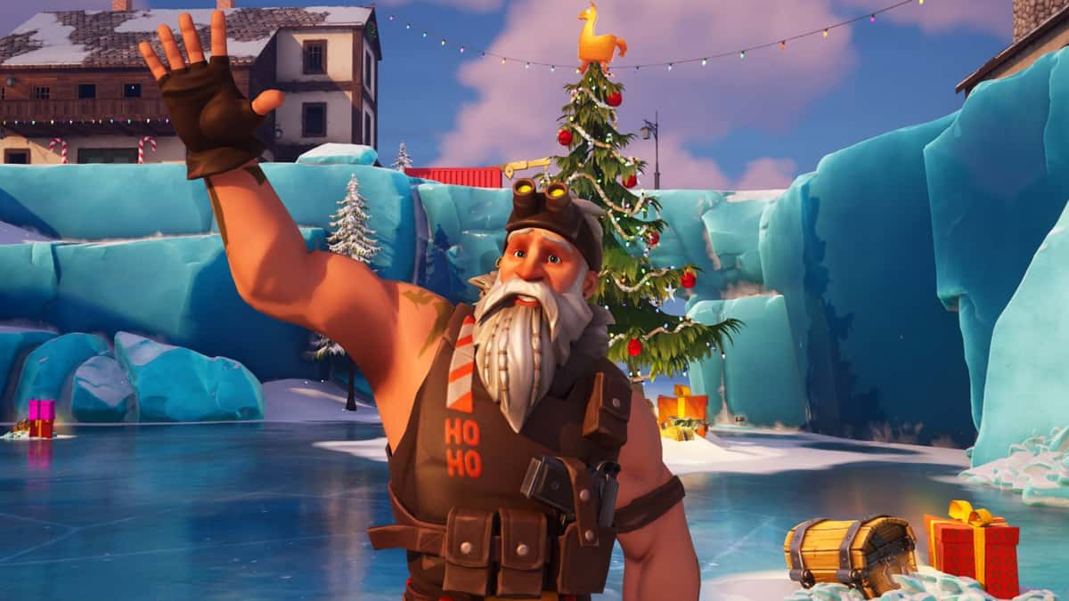 Sgt Winter NPC location in Fortnite for Winterfest 2023.