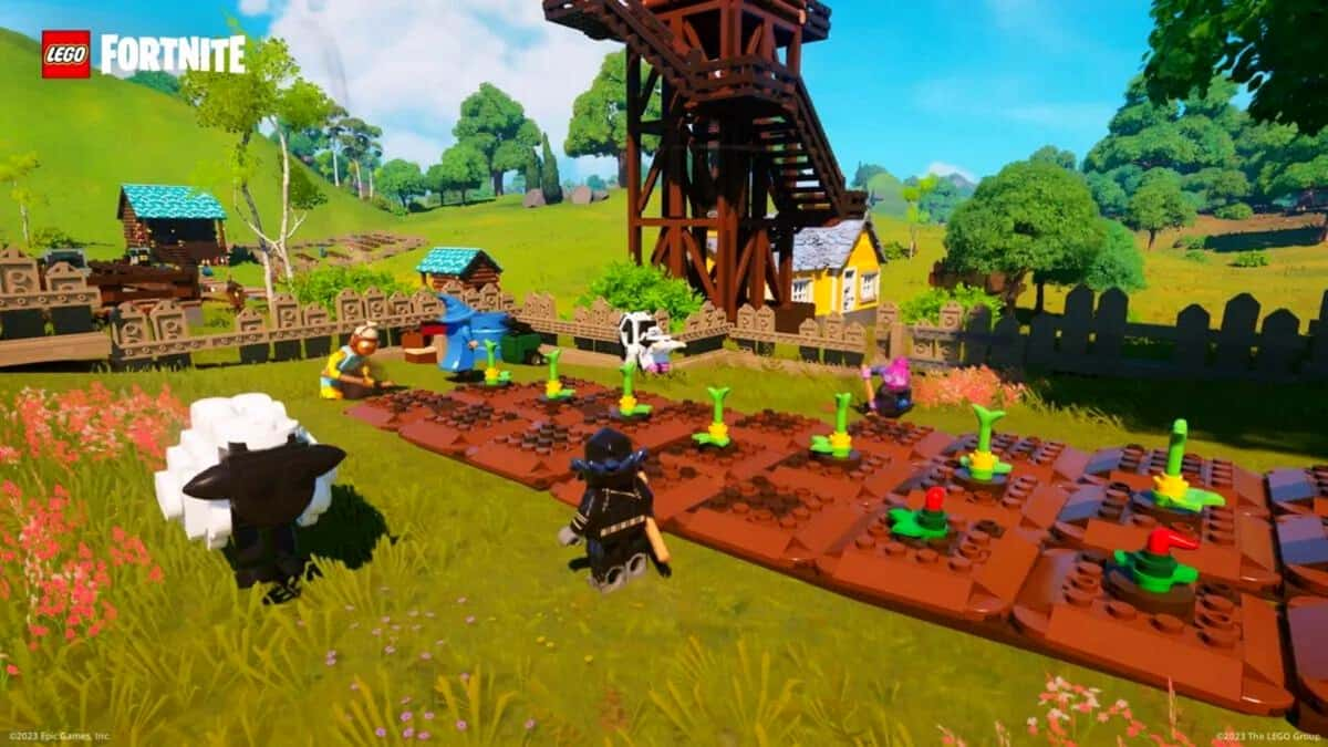 LEGO Fortnite Garden that grows food