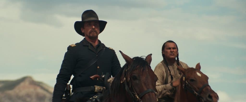 A still from Hostiles