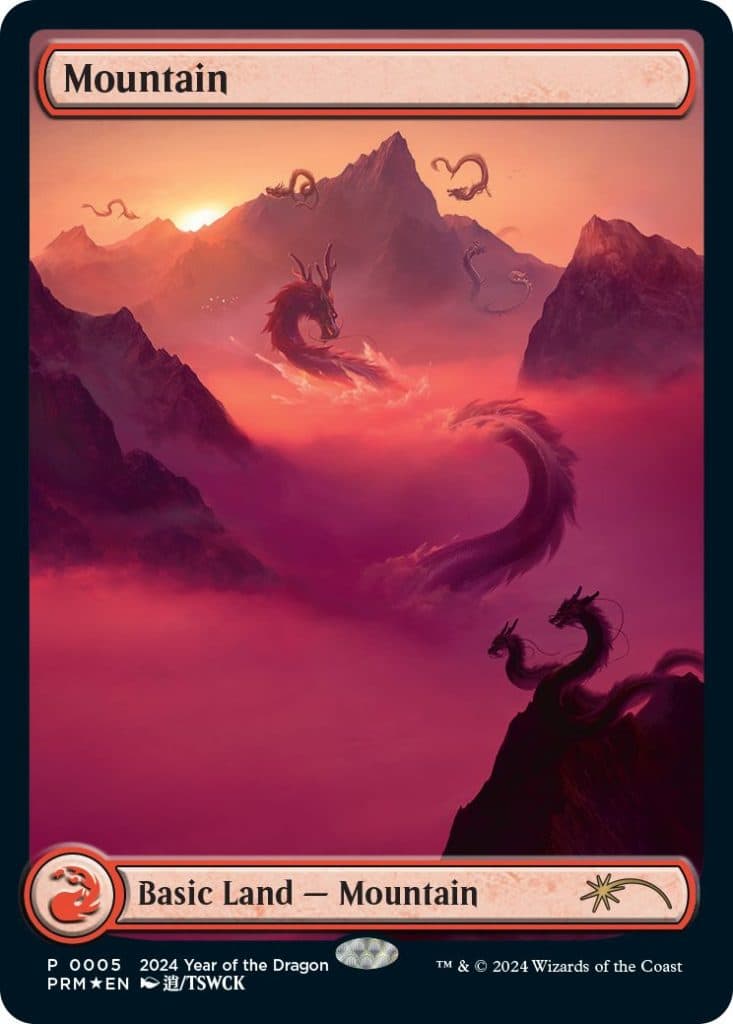 MTG Lunar New Year Dragon mountain