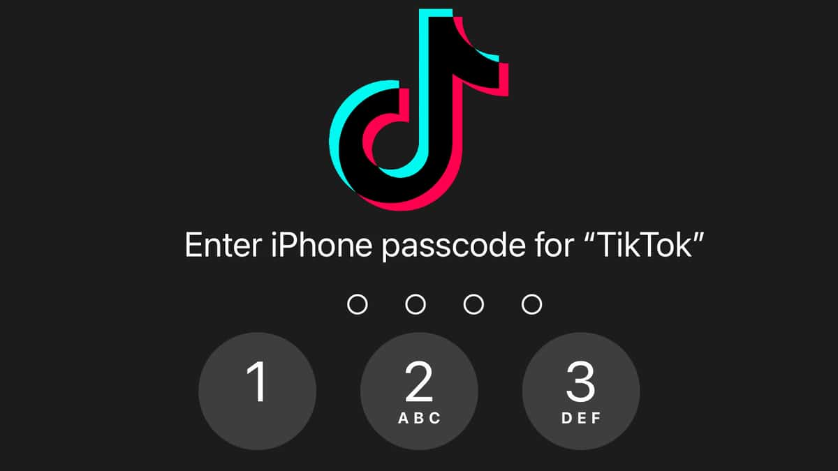 tiktok passcode iphone