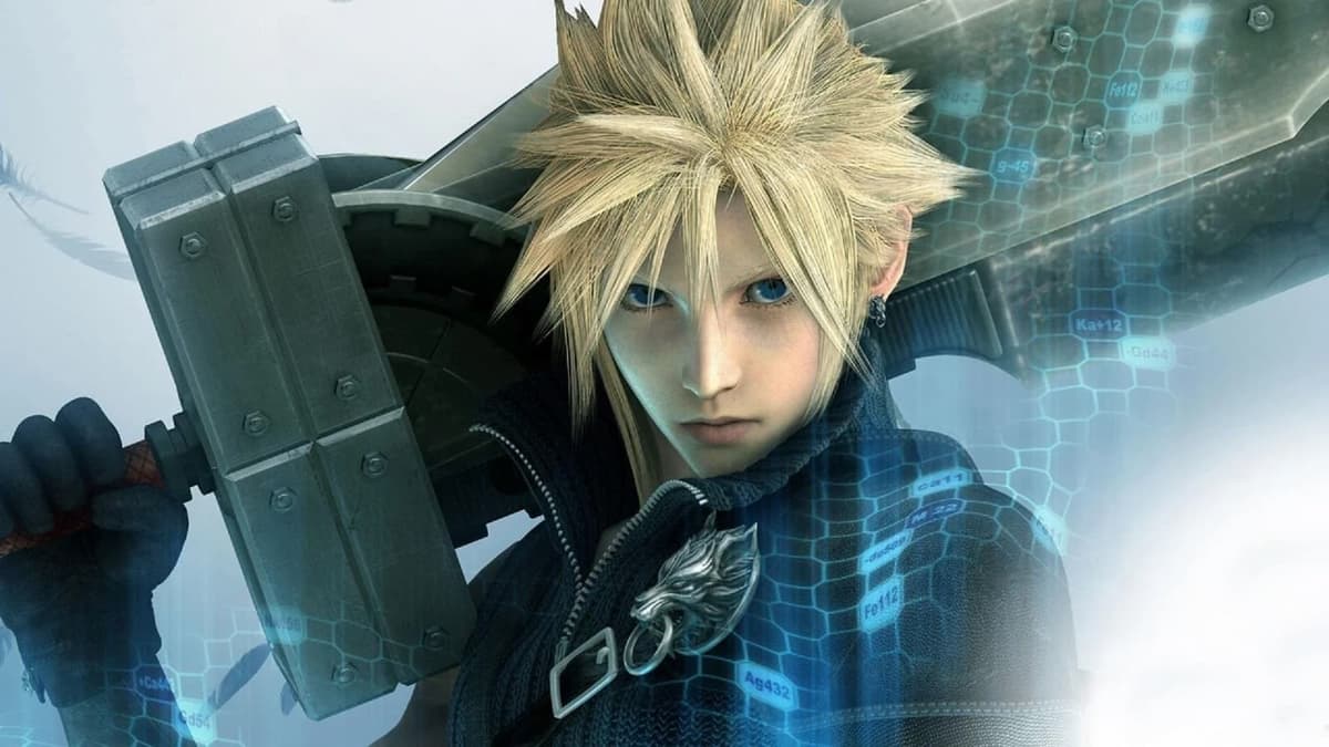 Cloud Strife in Final Fantasy VII Advent Children key art