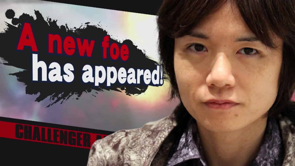 sakurai with smash ultimate screen