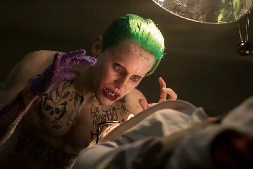 Jared Leto as the Joker in Suicide Squad