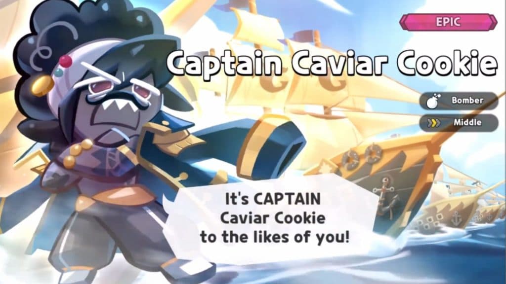 Cookie Run Kingdom Captain Caviar Cookie