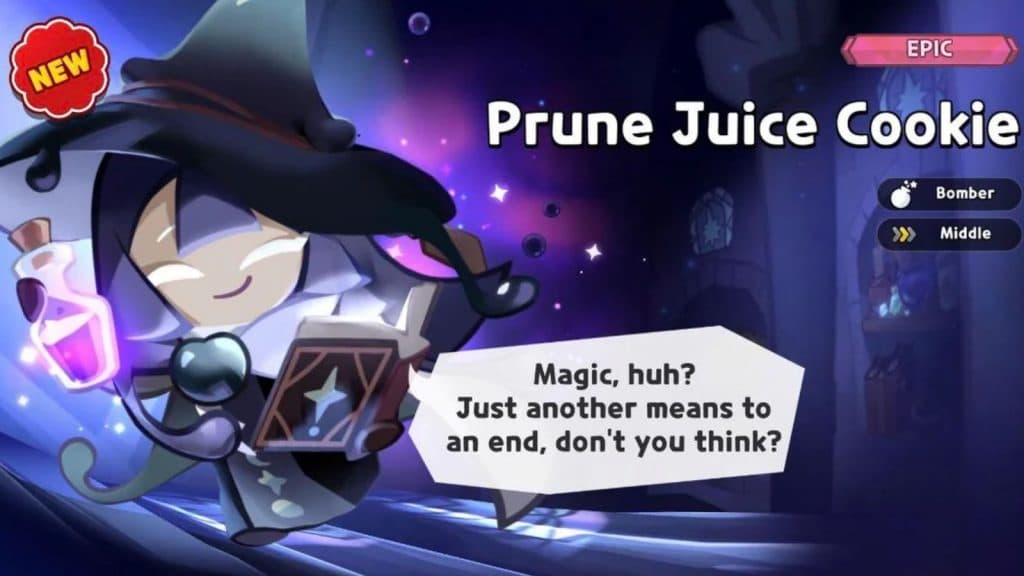 Cookie Run Kingdom Prune Juice Cookie