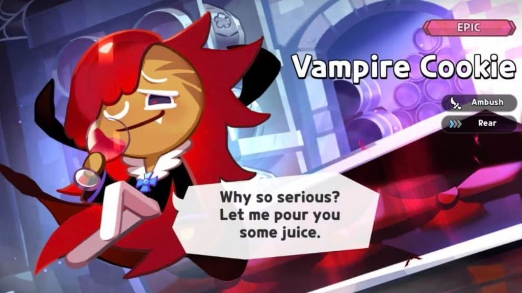 Cookie Run Kingdom Vampire Cookie