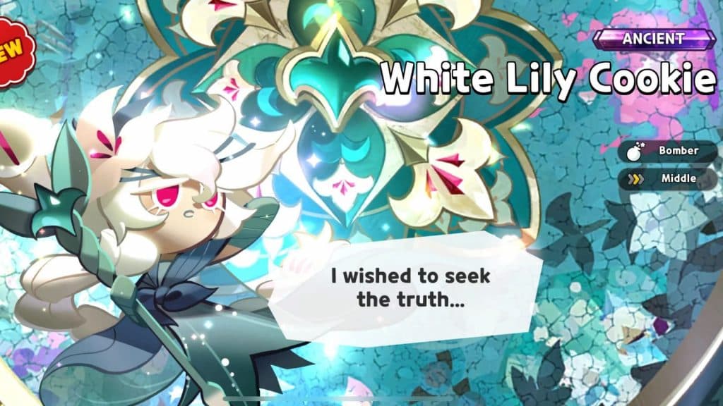 Cookie Run Kingdom White Lilly Cookie