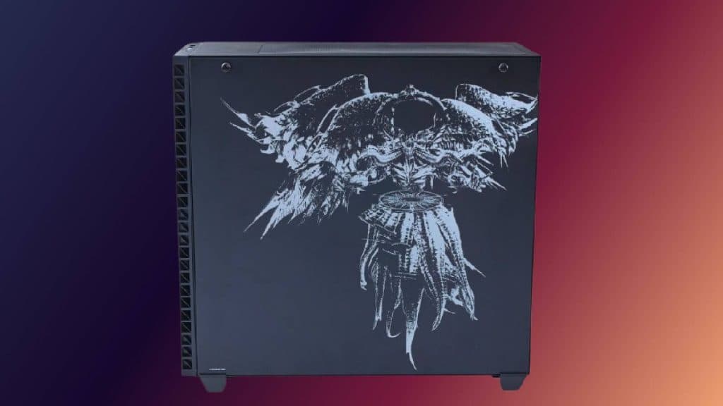 FFXIV-themed PC featuring Zodiark artwork