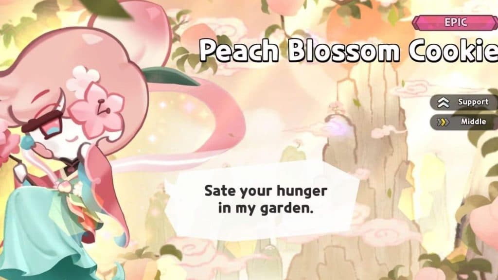 Peach Blossom Cookie Cookie Run Kingdom