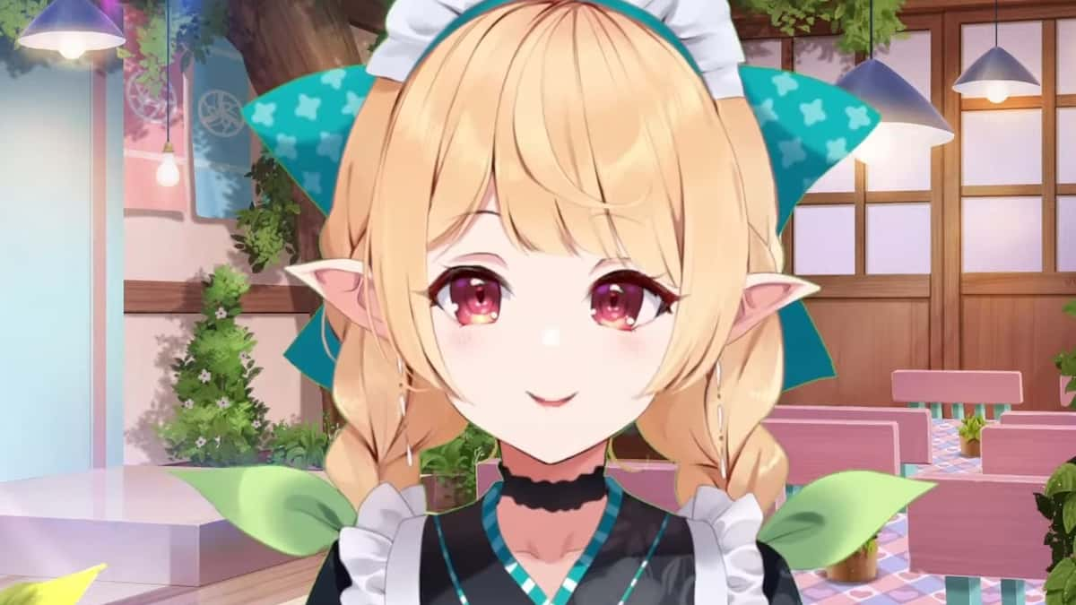 Pomu Rainpuff the fairy VTuber from Nijisanji EN in her maid outfit reveal.