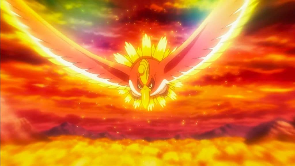 Ho-Oh in Pokemon anime