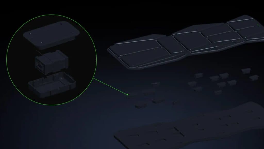 Razer Project Esther Haptic Pad with motor showcased