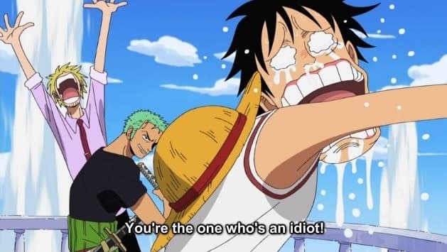 One piece crew crying