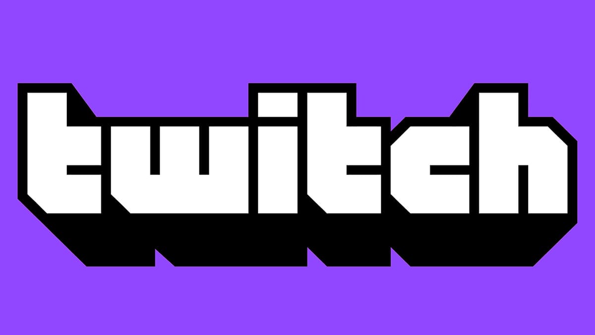 twitch logo on purple background