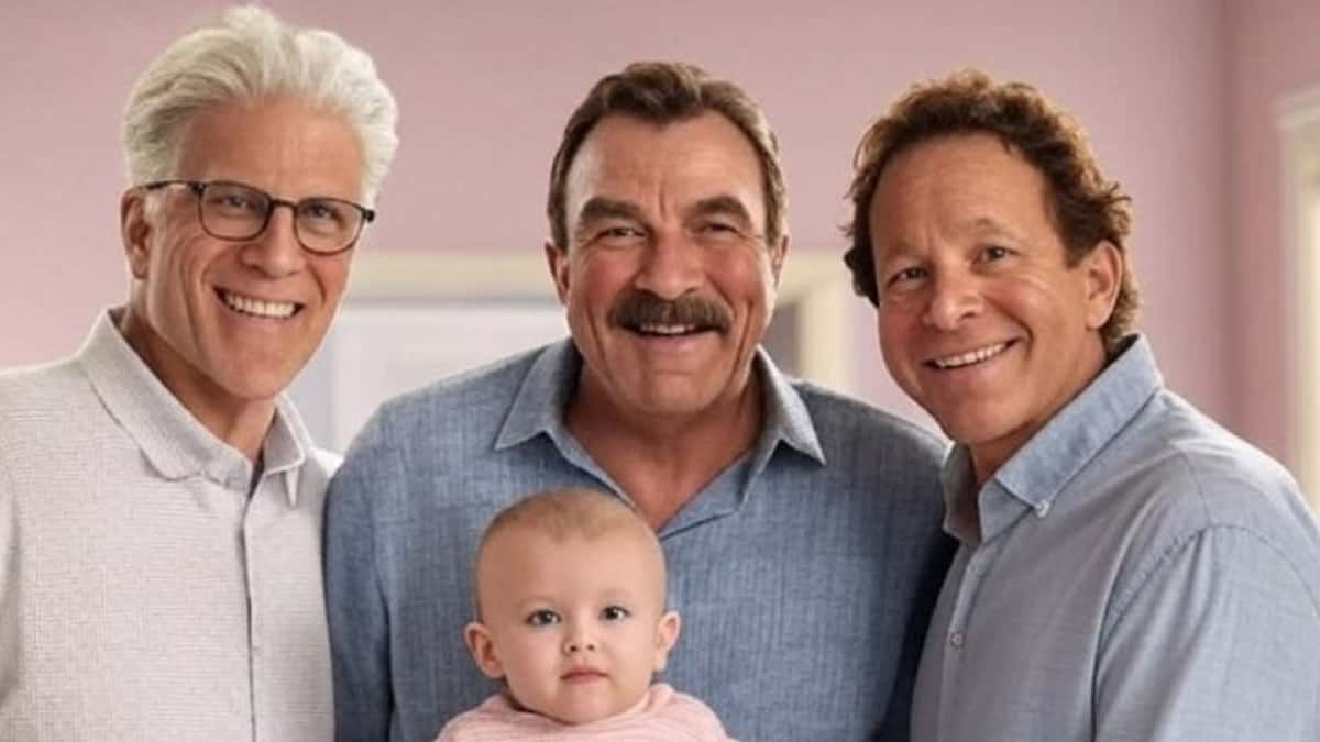 The fake poster for Three Granddads and a Baby