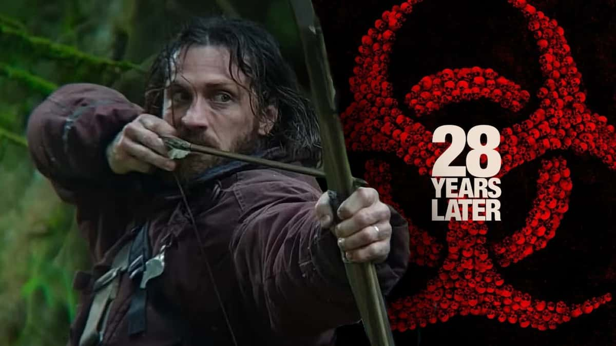 Aaron Taylor-Johnson in 28 Years Later and the poster