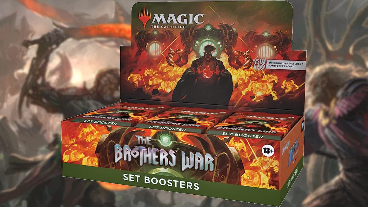 MTG Brothers' War box and background